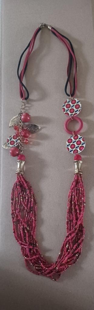 collier, Bijoux, Sacs & Beauté, Colliers, Enlèvement ou Envoi, Neuf, Rouge