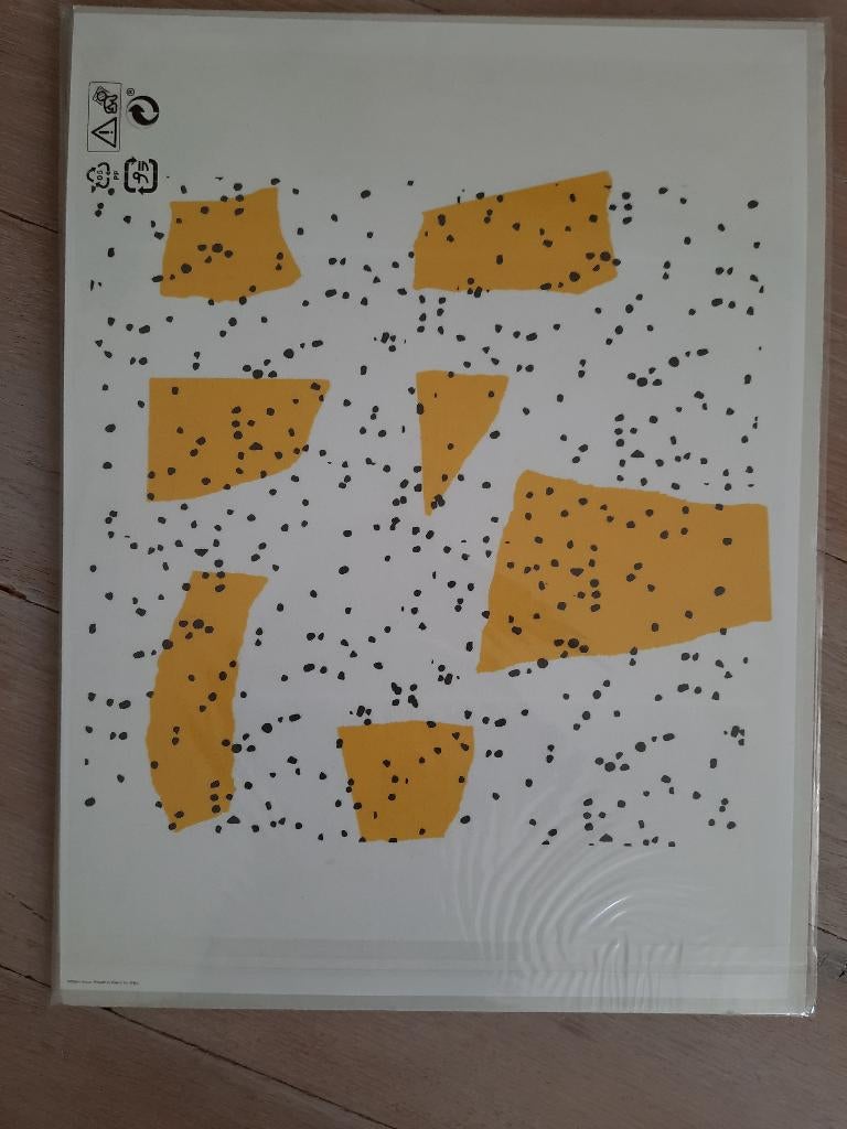 Poster / IKEA / Bild / wit-geel-zwart, Enlèvement, Neuf, Moins de 50 cm, Moins de 50 cm