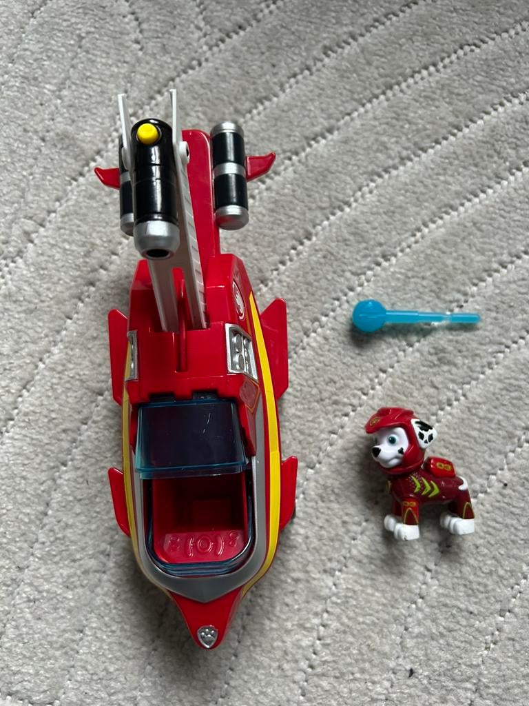 PAW Patrol Aqua Pups, Deluxe Voertuig Marshall, Ophalen, Zo goed als nieuw