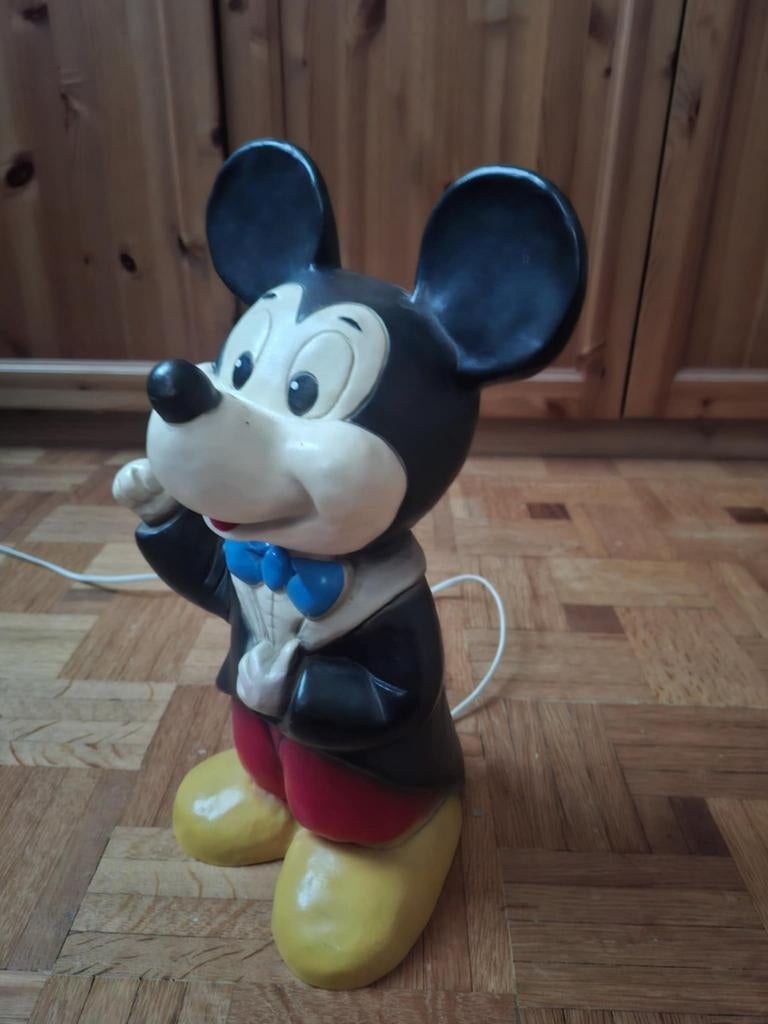 Prachtige vintage Disney lamp Mickey Mousse ’80, Ophalen of Verzenden, Mickey Mouse