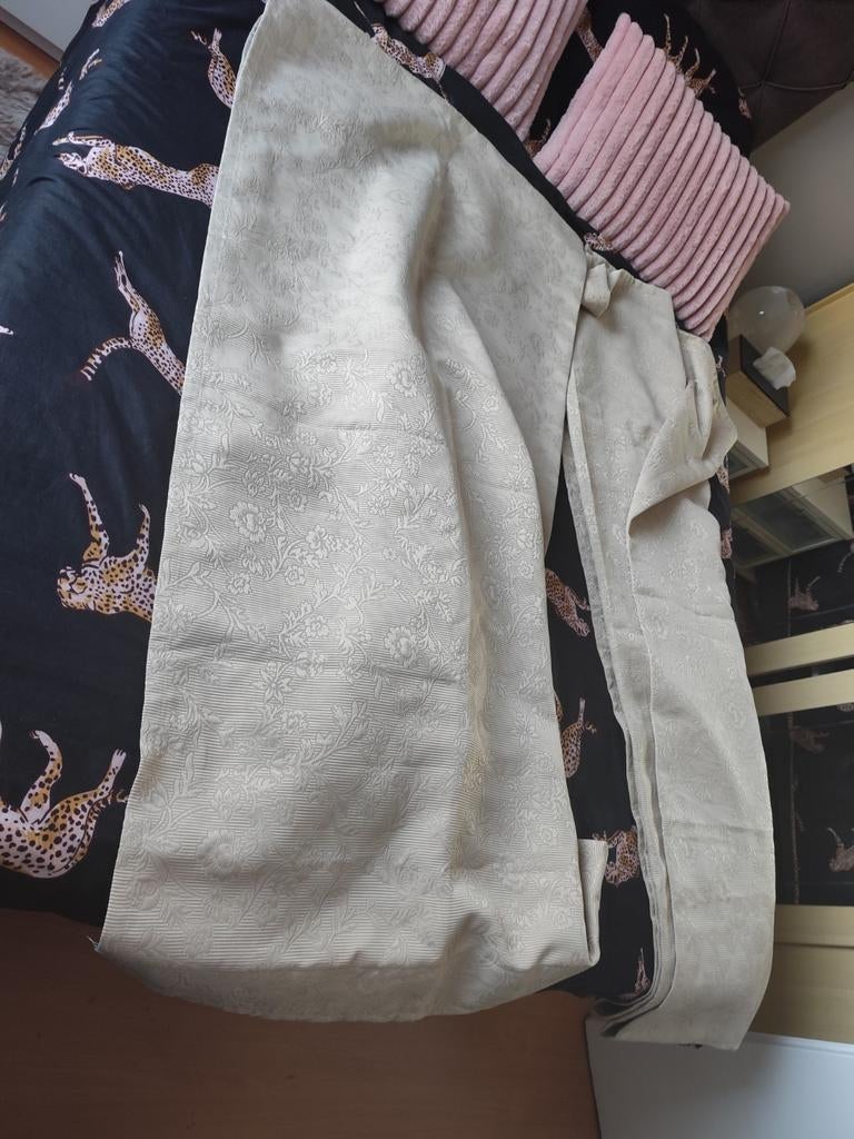 2 nieuwe gordijnen 1m40 3m IKEA, Ophalen of Verzenden, Nieuw, Beige