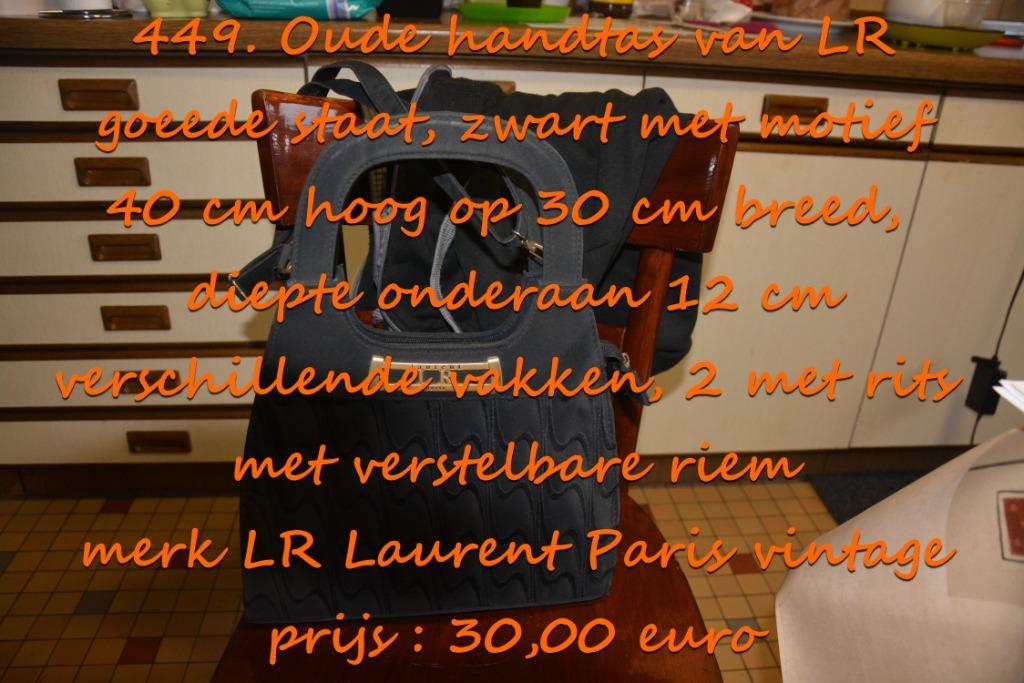 449. Oude handtas van LR, Antiek en Kunst, Ophalen, Dames, LR
