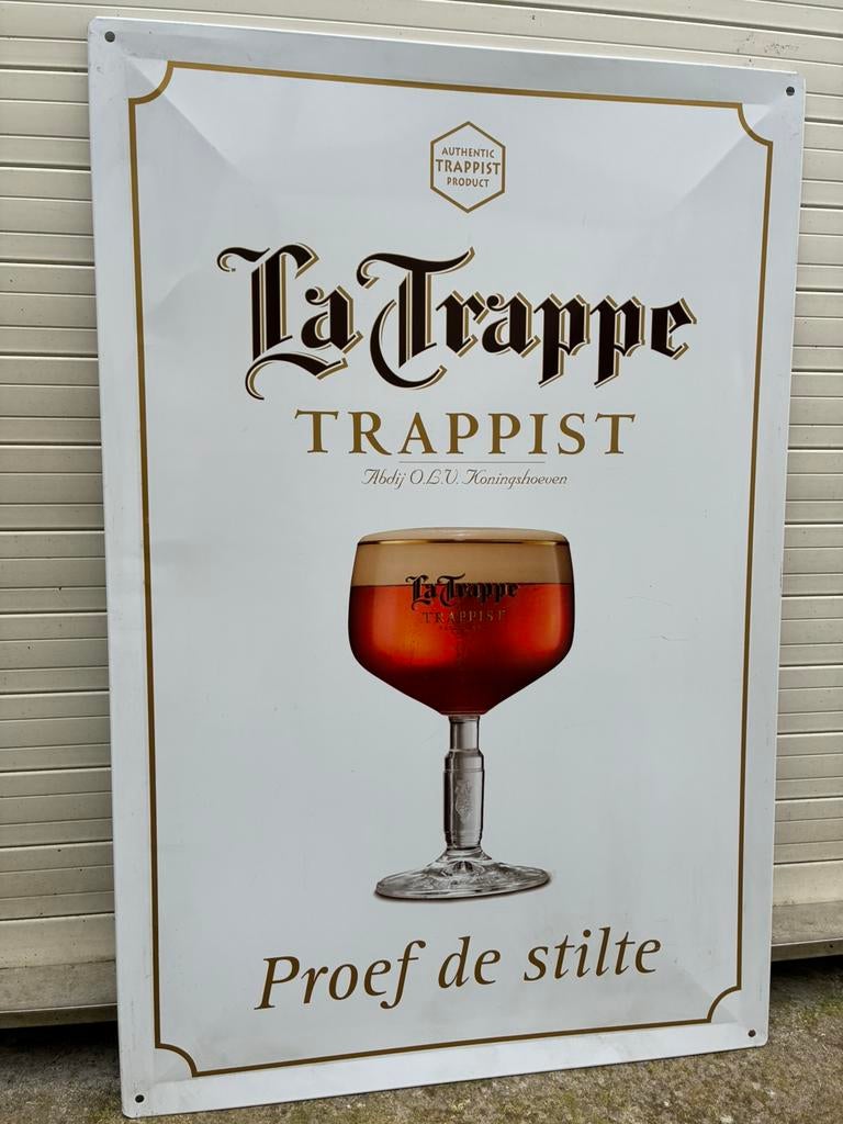 Trappist La Trappe, Verzamelen, Merken en Reclamevoorwerpen, Ophalen of Verzenden, Gebruikt, Reclamebord
