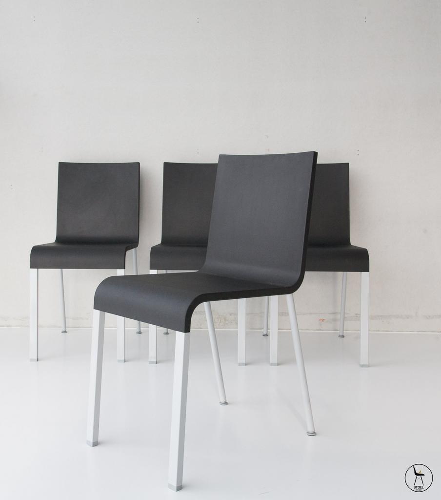 Vitra Maarten van severen niet stapelbare stoelen, Ophalen of Verzenden, Zo goed als nieuw, Zwart