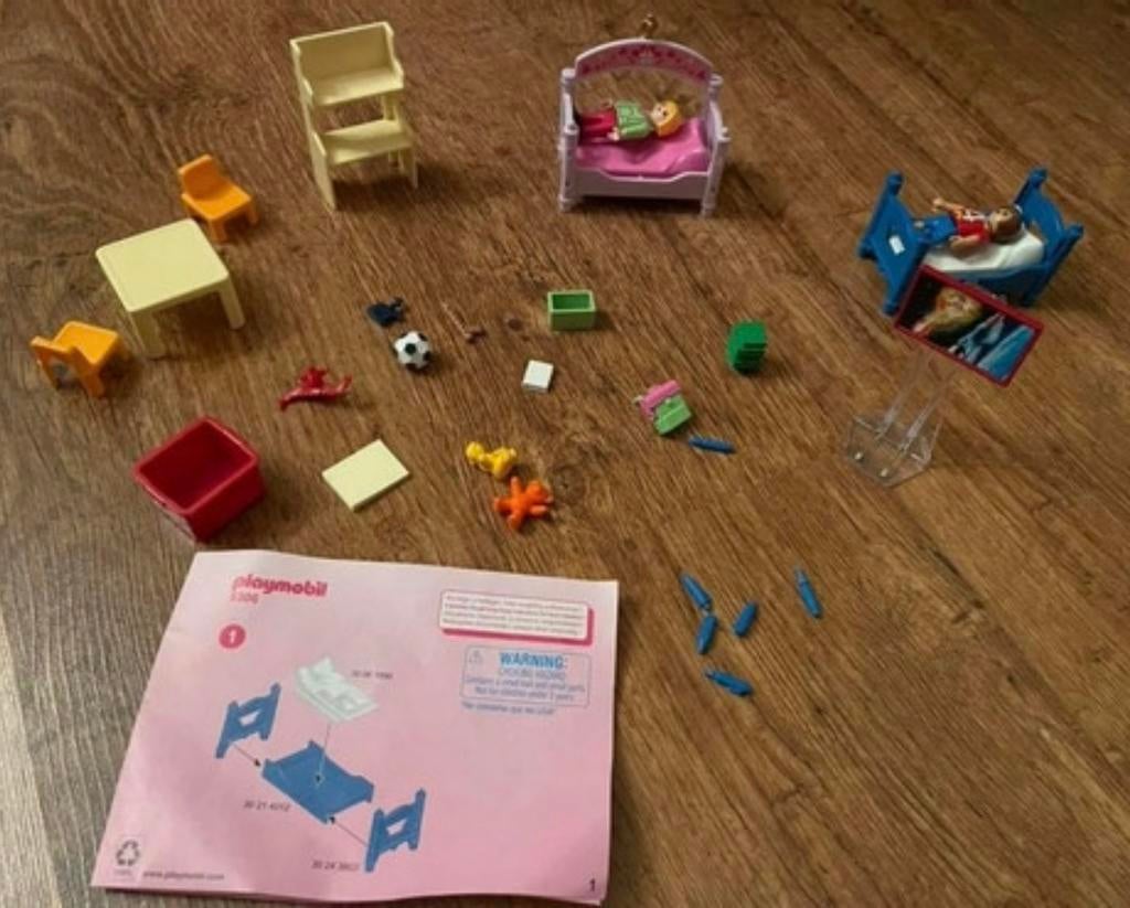 Playmobil Dollhouse Kinderkamer met stapelbed 5306, Kinderen en Baby's, Speelgoed | Playmobil, Zo goed als nieuw, Ophalen of Verzenden
