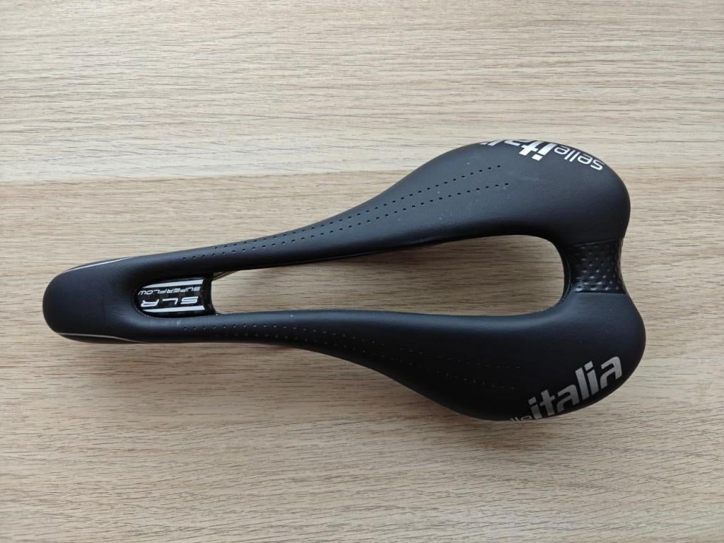 Selle Italia SLR Ti 316 Superflow fietszadel, Ophalen, Zo goed als nieuw, Zadel, Selle Italia