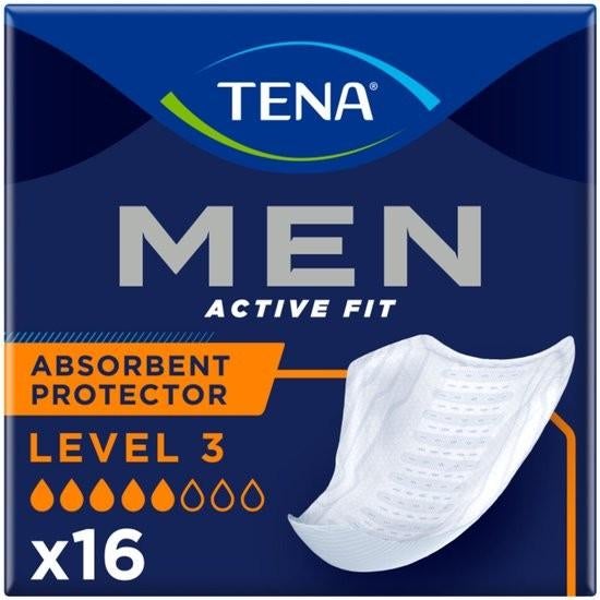 Tena incontinentie inlegkruisjes active men level 3, Ophalen
