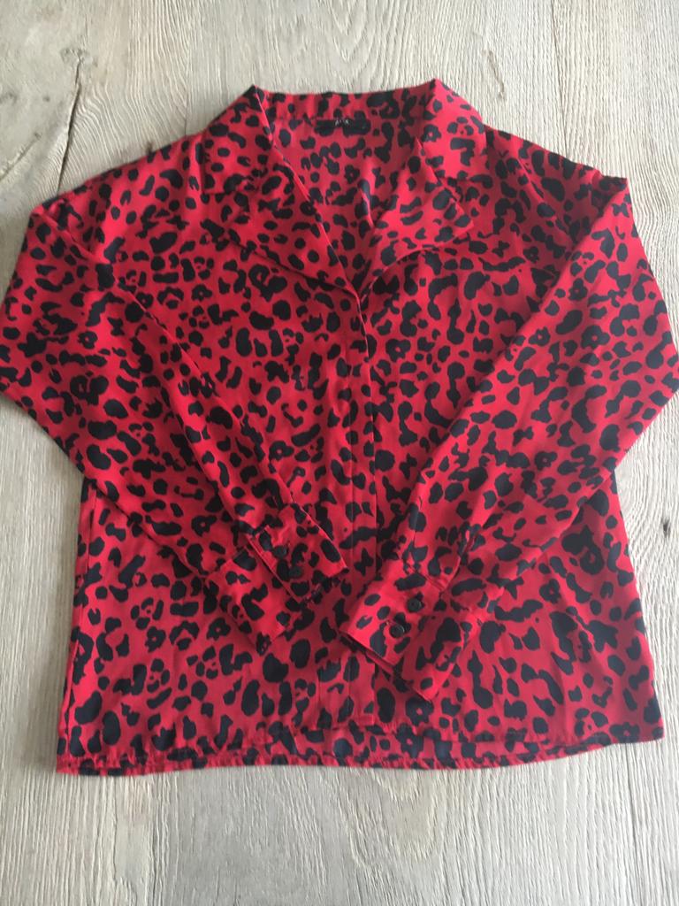 Alix blouse rood/zwart maat XS, Kleding | Dames, Ophalen of Verzenden, Zo goed als nieuw, Maat 34 (XS) of kleiner, Rood