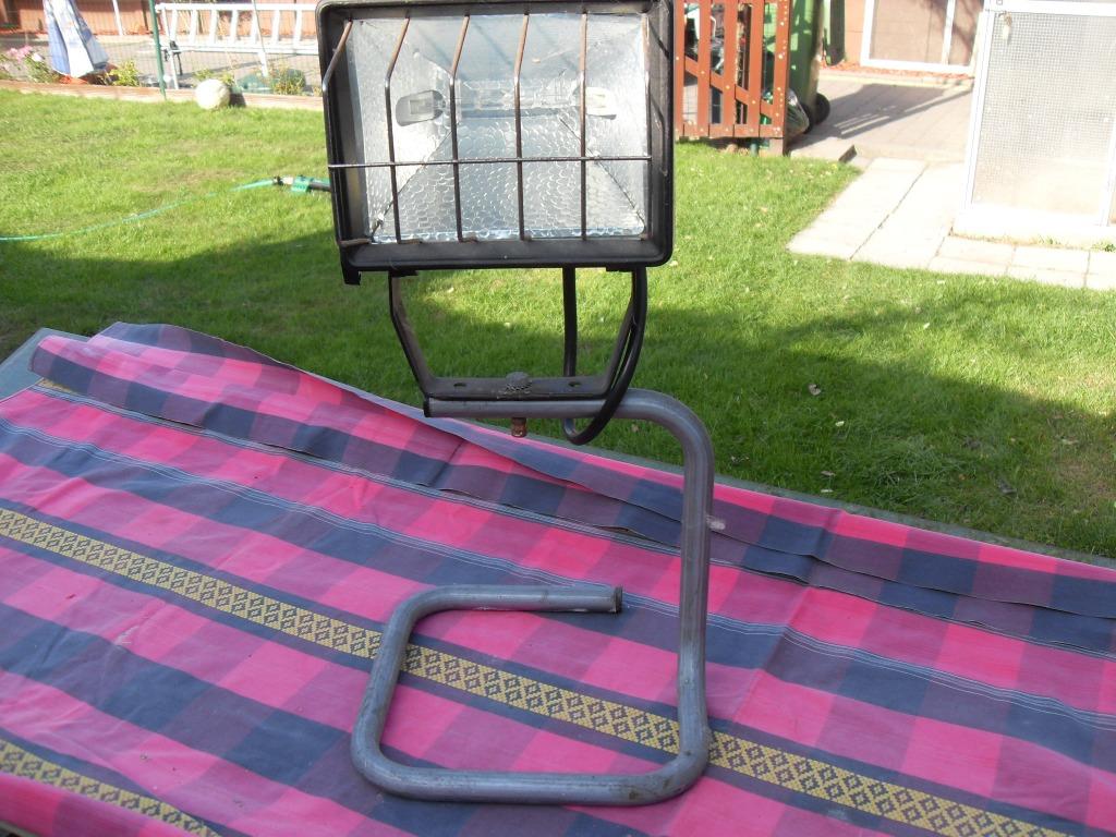 werklamp, Doe-het-zelf en Bouw, Bouwverlichting, Gebruikt, Met statief, Ophalen of Verzenden, Lamp met armatuur
