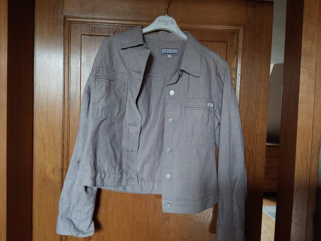 Blouson en jeans , couleur PARME, taille L, Surrender, Kleding | Dames, Surrender, Overige kleuren, Maat 42/44 (L), Ophalen of Verzenden