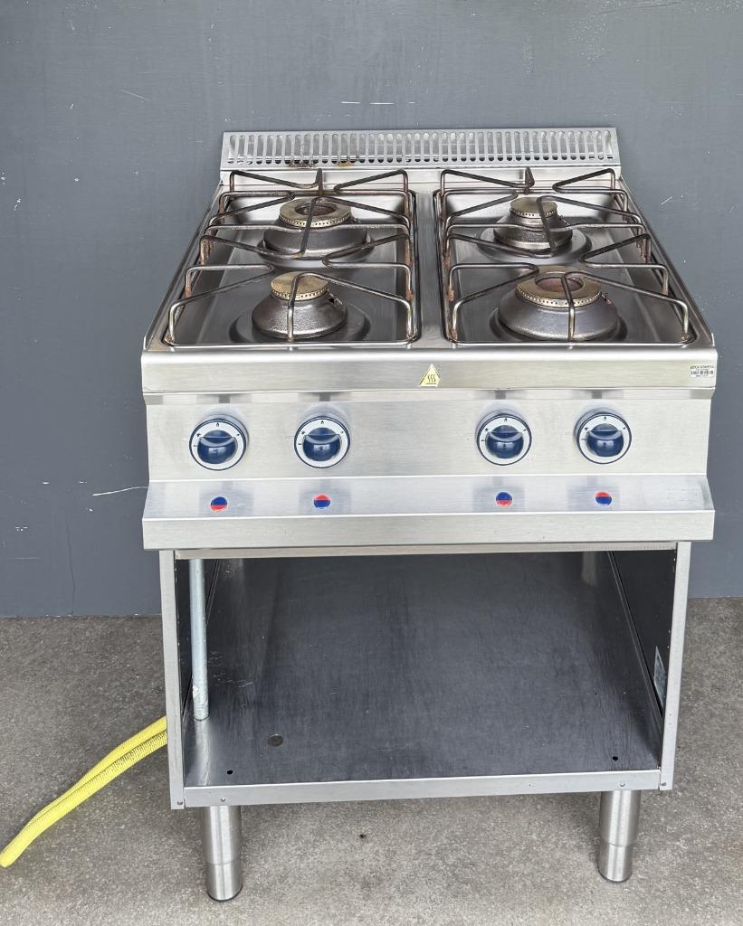 Roeder 4-pits Horeca Gasfornuis kooktafel gasvuur, Ophalen, Gebruikt, Fornuis, Frituur en Grillen