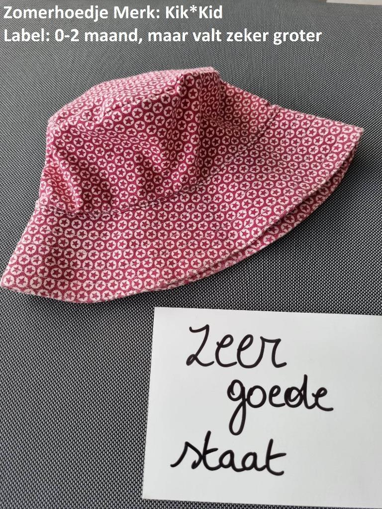 Rood-wit zomerhoedje baby, Kinderen en Baby's, Babykleding | Petten en Hoeden, Maat 62, Jongetje of Meisje, Hoed, Ophalen of Verzenden