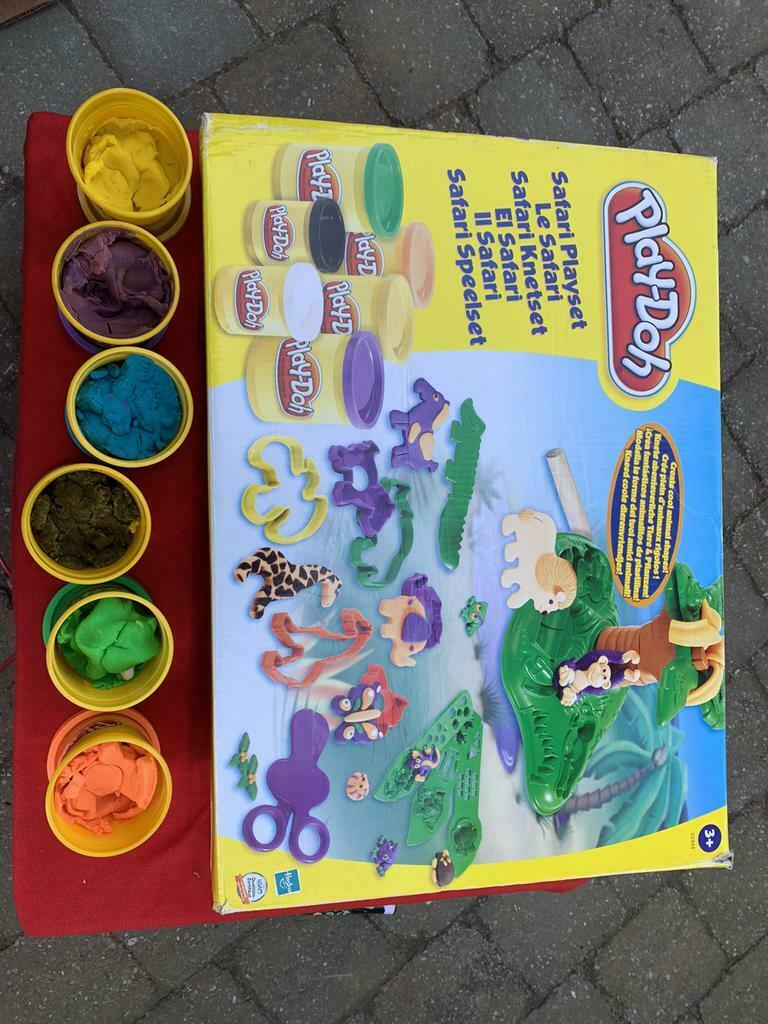 Safari  play-Doh(+6pots de pâte à modèle), Zo goed als nieuw