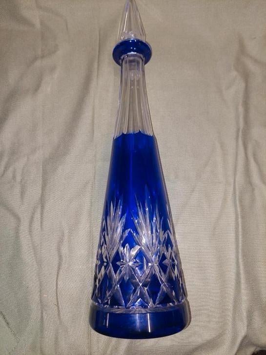 carafe  cristal Val St  Lambert Saint-Louis Rare  42 cm, Ophalen of Verzenden