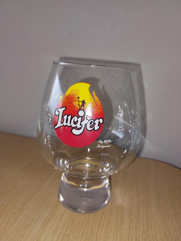 Lucifer glas met maar aanduiding, Verzamelen, Ophalen of Verzenden, Zo goed als nieuw, Glas of Glazen, Overige merken