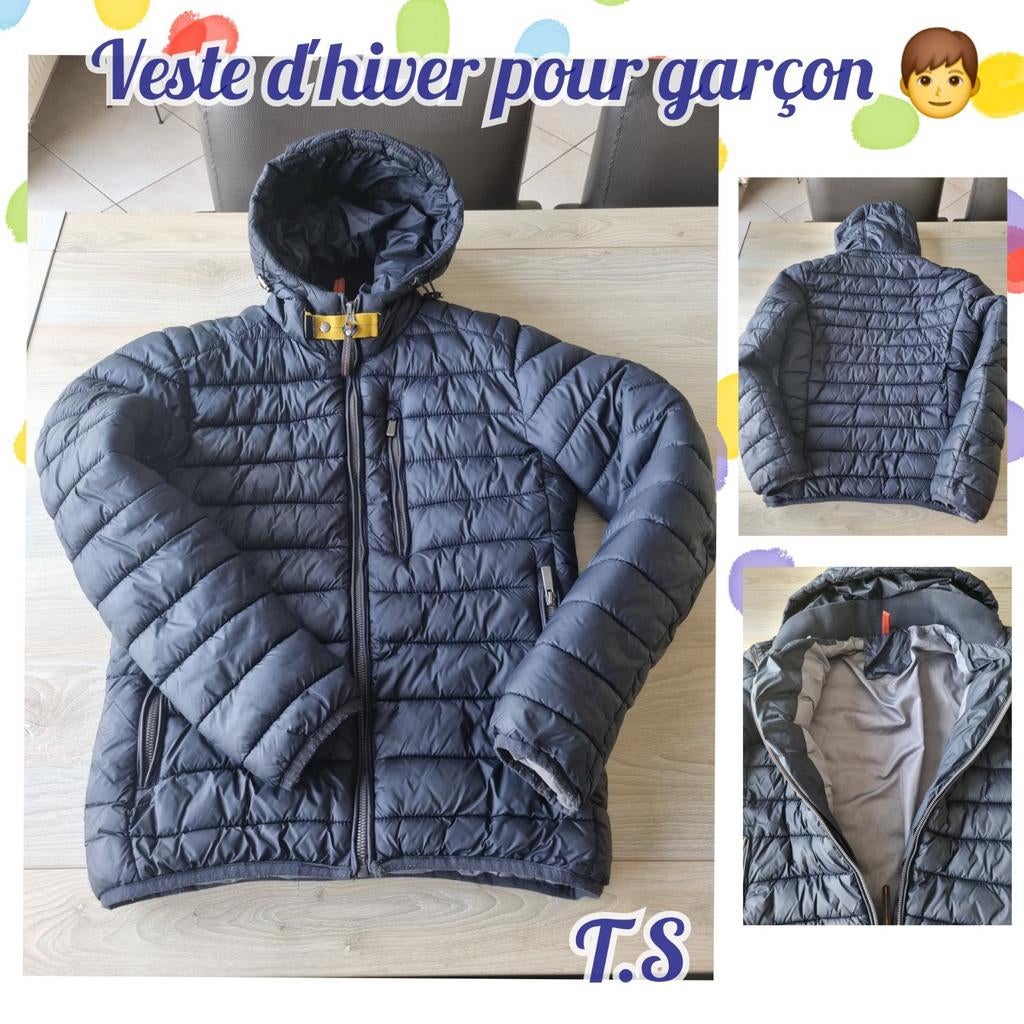 Veste d'hiver pour garçon -bleu-T.S, Enlèvement ou Envoi, Utilisé