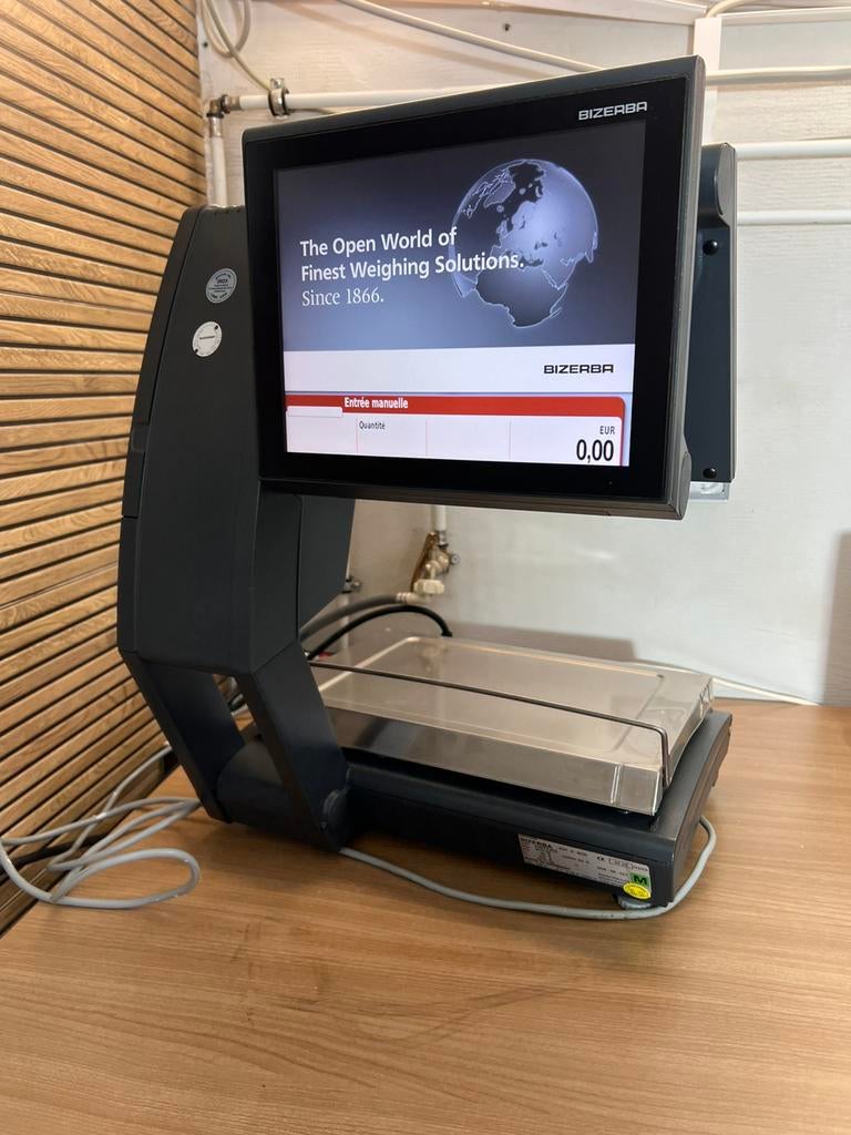 BIZERBA KH II 800 CAISSE WEEGSCHAL, Balance, Ophalen of Verzenden, Zo goed als nieuw, Winkelweegschaal, Digitaal