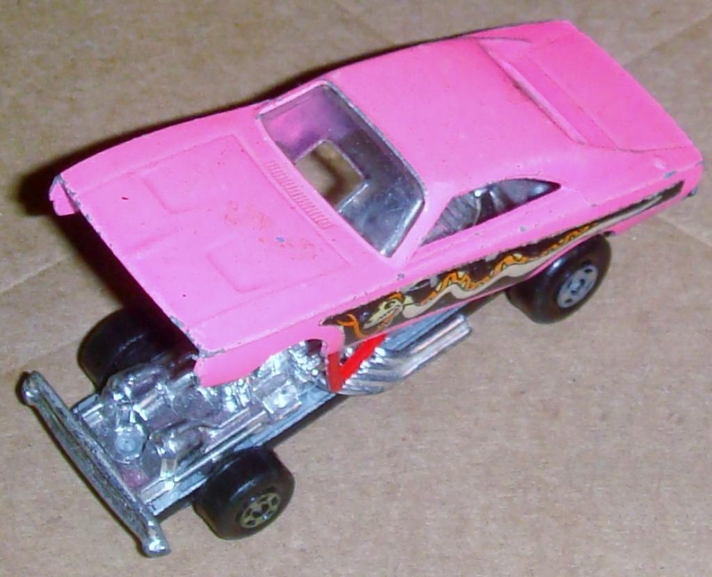 Matchbox Dodge Charger Dragster No. 70, 1972-76 dessous noir, Ophalen of Verzenden, Gebruikt, Auto
