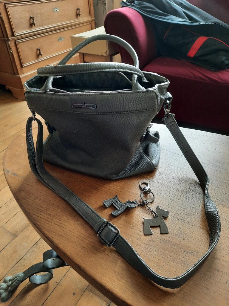 sac à main Laurent David, Enlèvement ou Envoi, Comme neuf, Gris, Sac à main