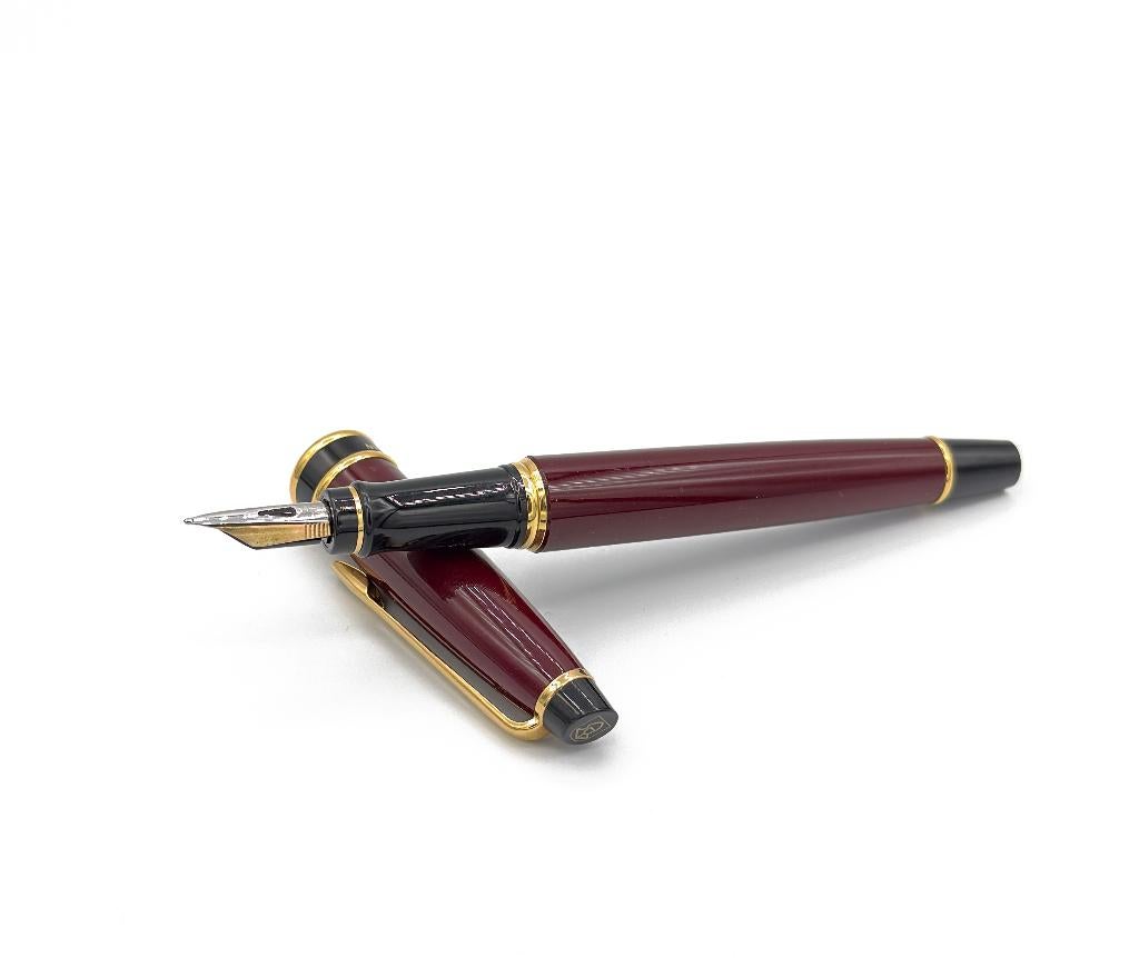 Vintage Waterman Expert vulpen / Burgundy lacquer / Nib M, Ophalen of Verzenden, Gebruikt, Vulpen, Waterman