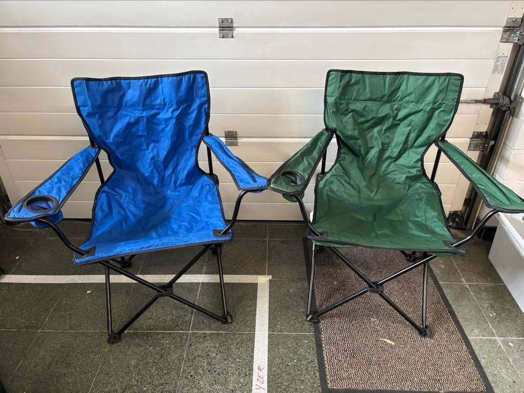 2 festival / kampeer stoeltjes, Ophalen, Zo goed als nieuw