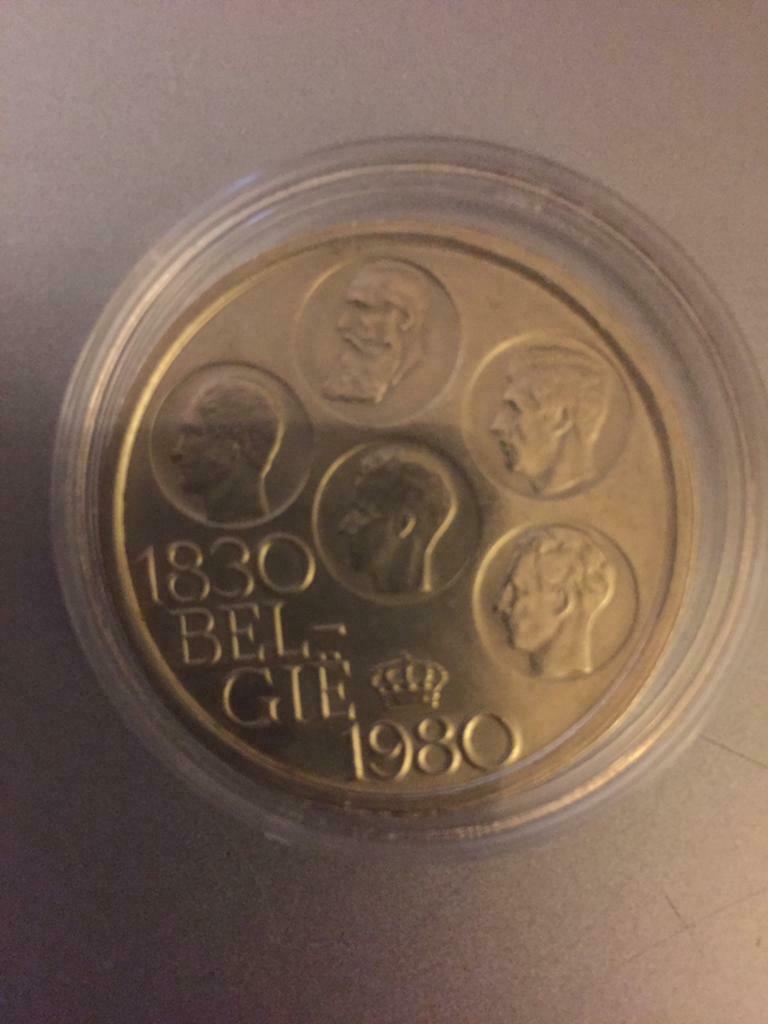 500 frank VL 20% zilver 150 jaar  onafhankelijk in capsule, Postzegels en Munten, Munten | België, Ophalen, Metaal, Zilver