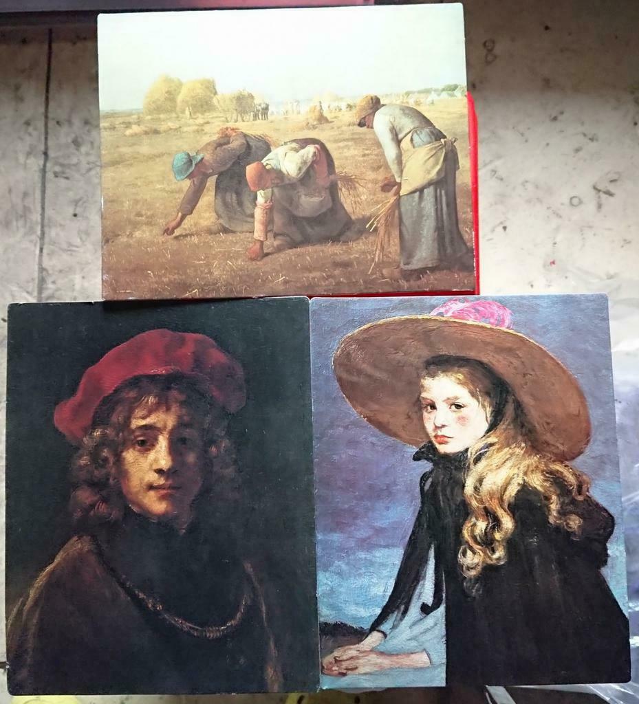 7 reproductions vintage peinture Delhaize, Enlèvement ou Envoi, Comme neuf