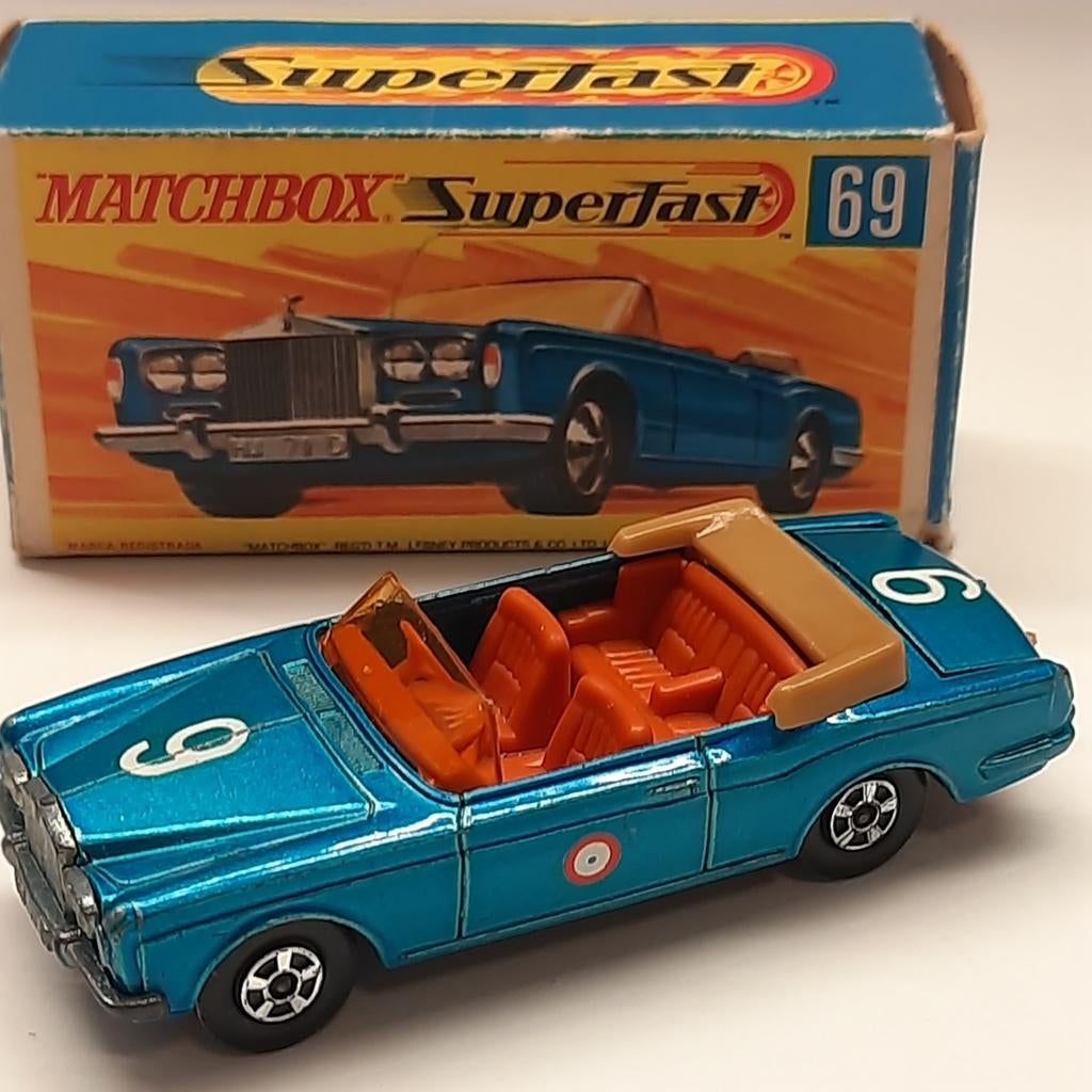 MATCHBOX N 69 ROLLS ROYCE CABRIO. 1969.UK, Enlèvement, Comme neuf, Voiture, Matchbox