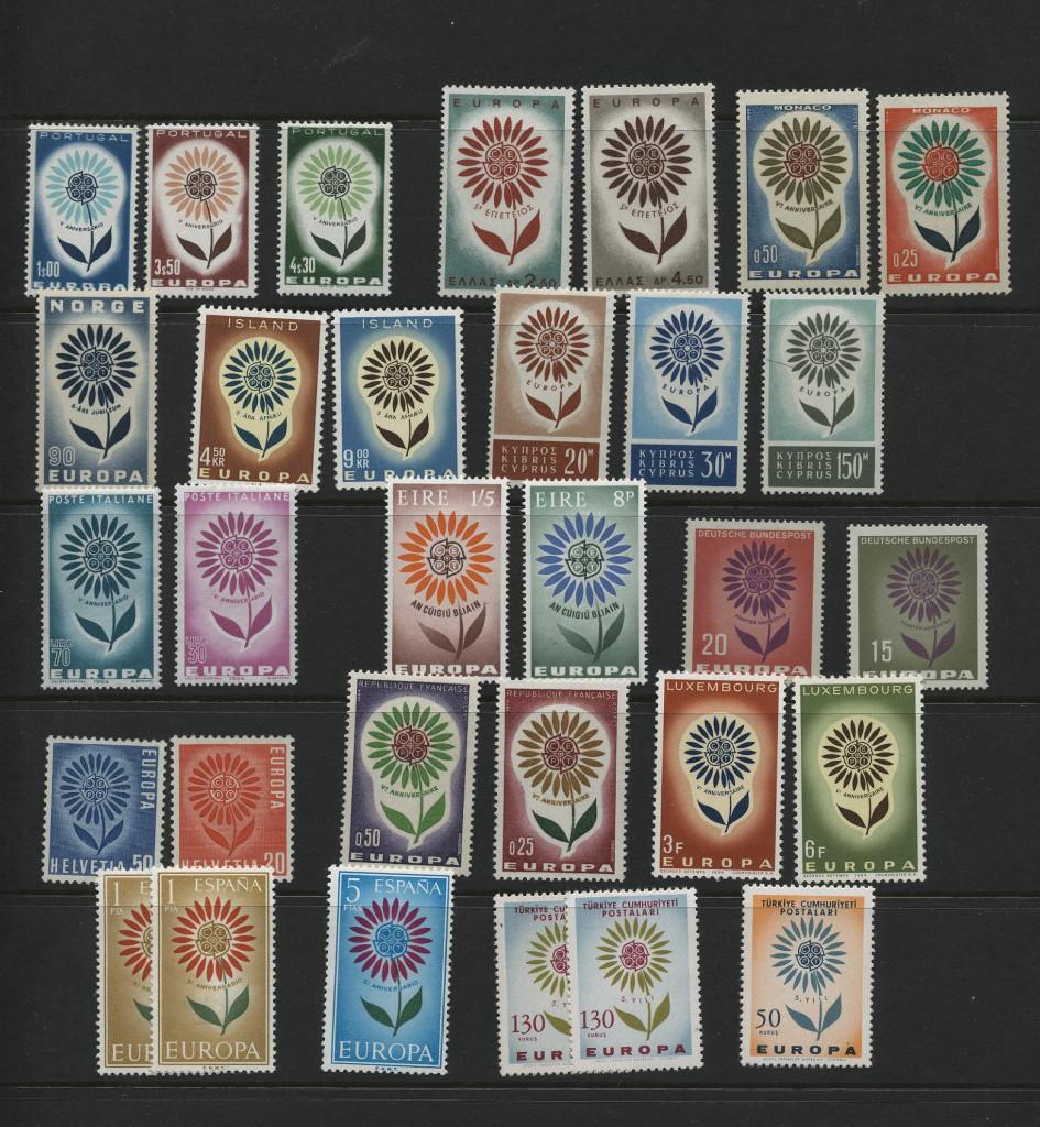 Europa cept Lot 63 postfrisse zegels, Ophalen of Verzenden, Postfris