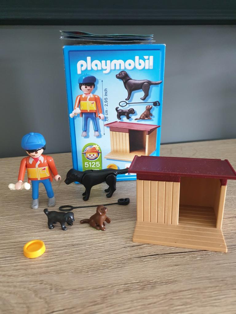 Hond met puppies 5125, Kinderen en Baby's, Speelgoed | Playmobil, Ophalen of Verzenden, Zo goed als nieuw