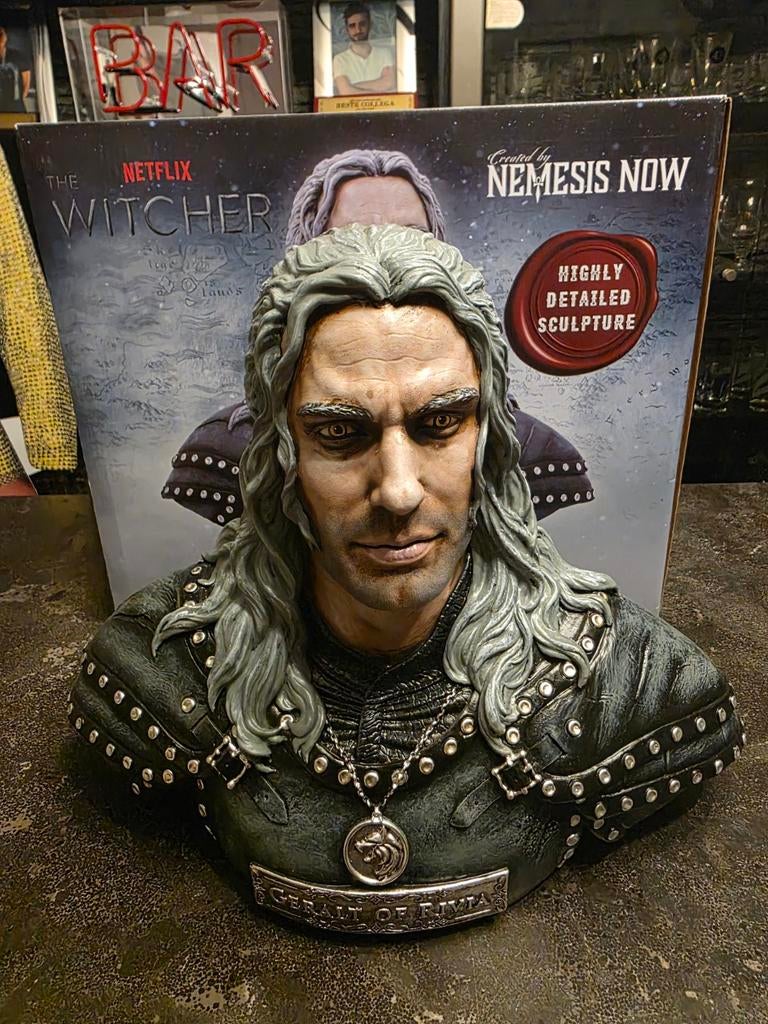 Statue The Witcher Head avec boîte, Enlèvement ou Envoi