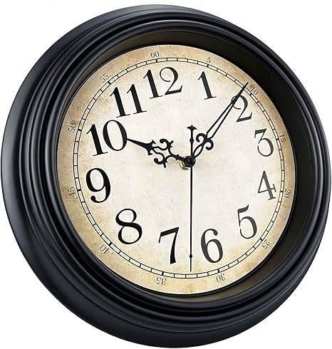 retro wandklok | 40,6cm | GRATIS LEVERING, PLUMEET, Wandklok, -, Verzenden