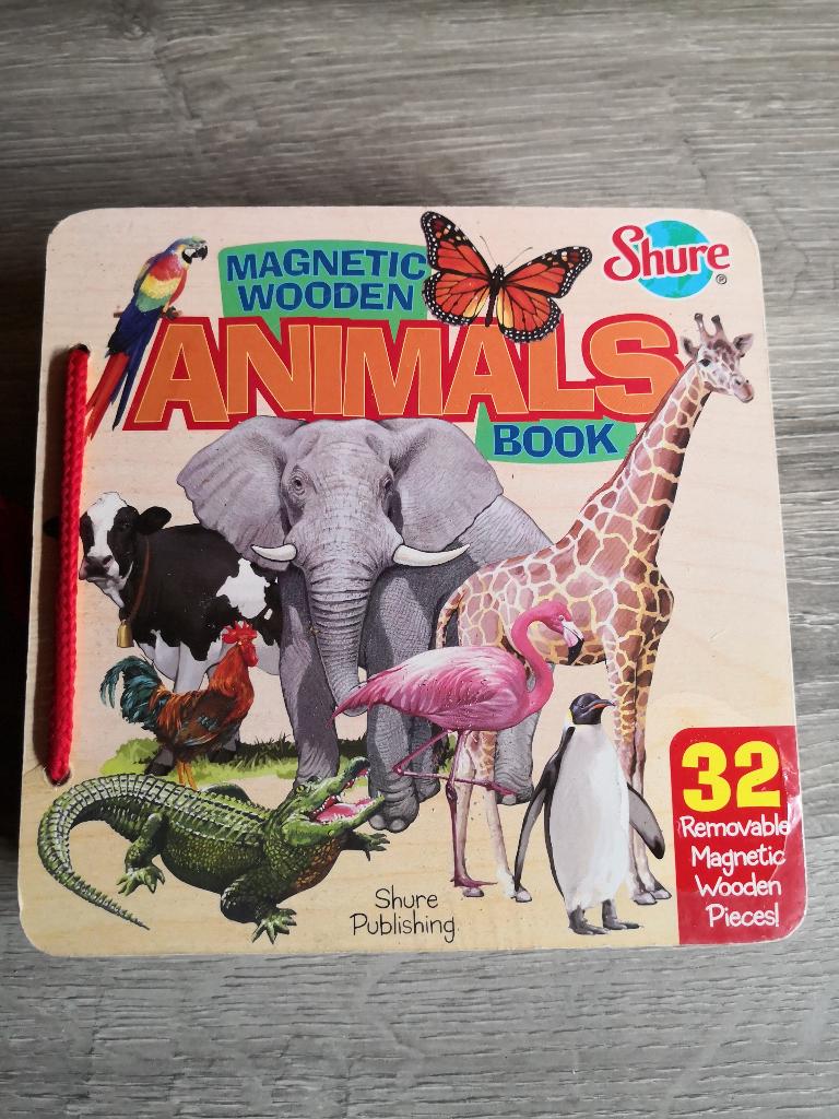 magnetisch houten dierenboek - 32 dieren, Ophalen