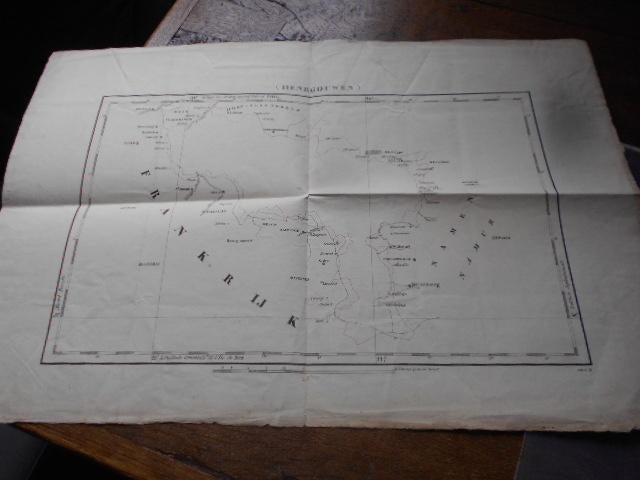 landkaarten oud en nieuw, iran, henegouwen, enz, Boeken, Ophalen of Verzenden, Gelezen, Overige gebieden, Landkaart