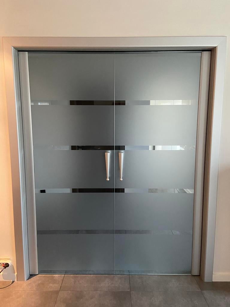 Dubbele glazen Anyway door, Ophalen, 120 cm of meer, Binnendeur, 200 tot 215 cm