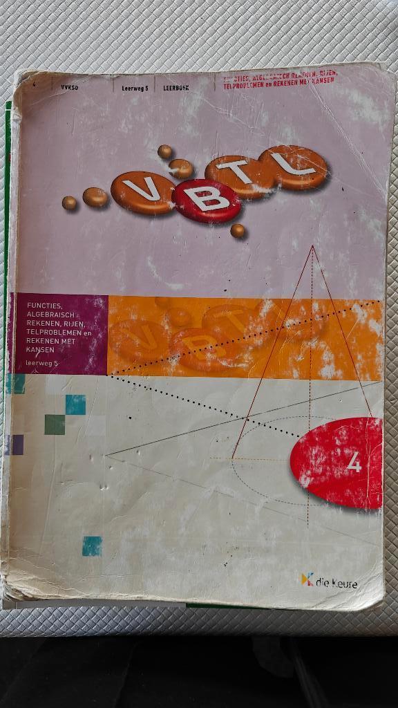 Boek Vbtl 4 functies, algebraisch rekenen, Die keure, Enlèvement, Utilisé, Secondaire