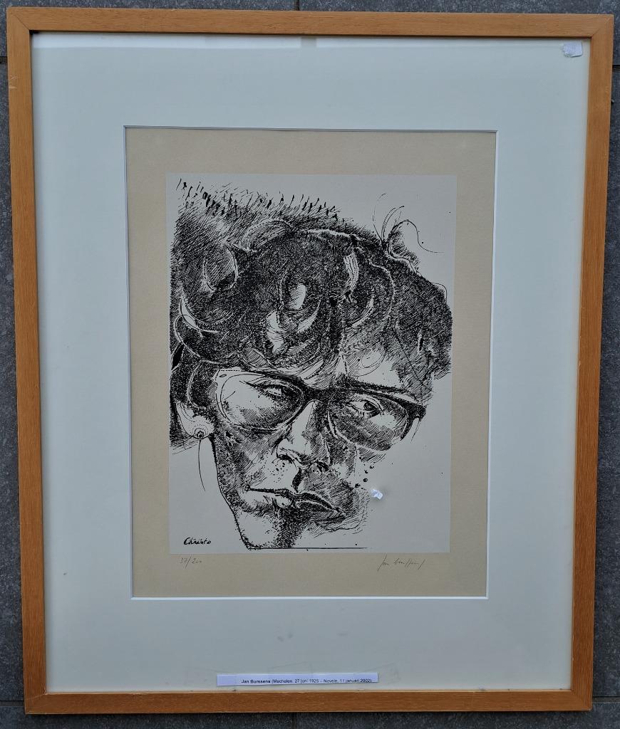 Jan Burssens 1925-2002  Litho  " Christo"  NIEUWE INLIJSTING, Ophalen