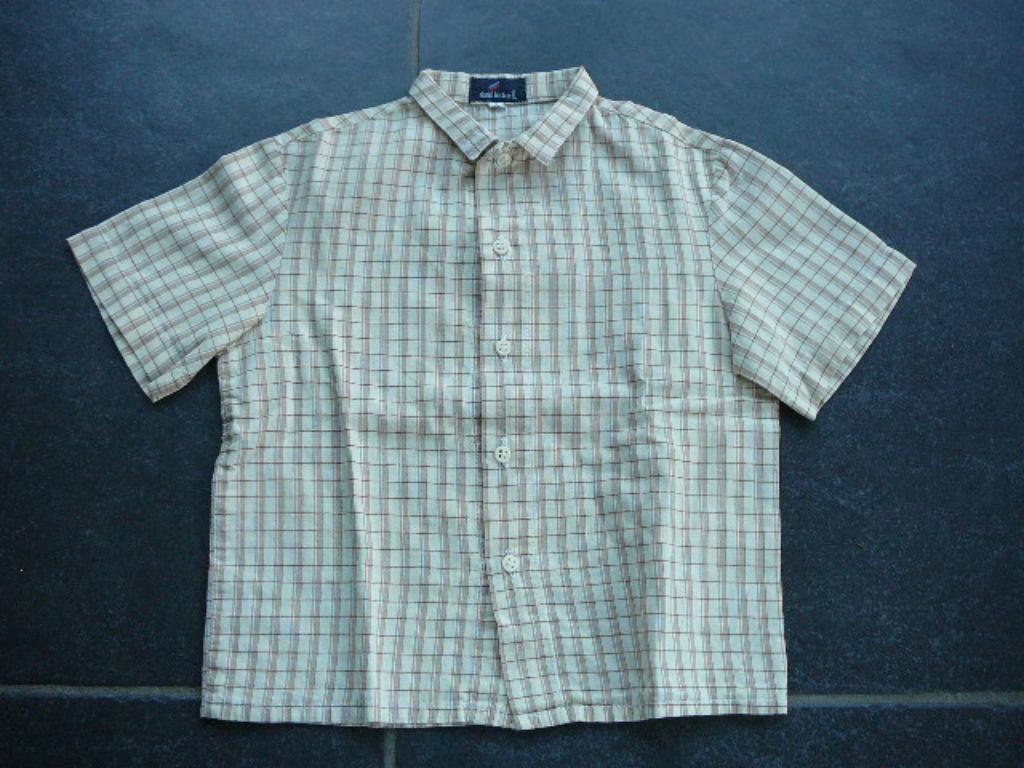 Daniel Hechter beige zomerhemd, Kinderen en Baby's, Kinderkleding | Maat 98, Gebruikt, Jongen, Overhemd of Blouse, Ophalen of Verzenden
