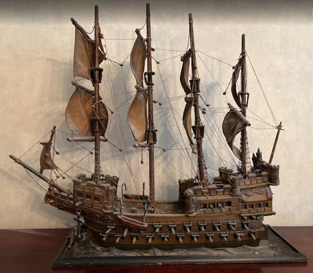 antieke 4-master boot maquette, Enlèvement