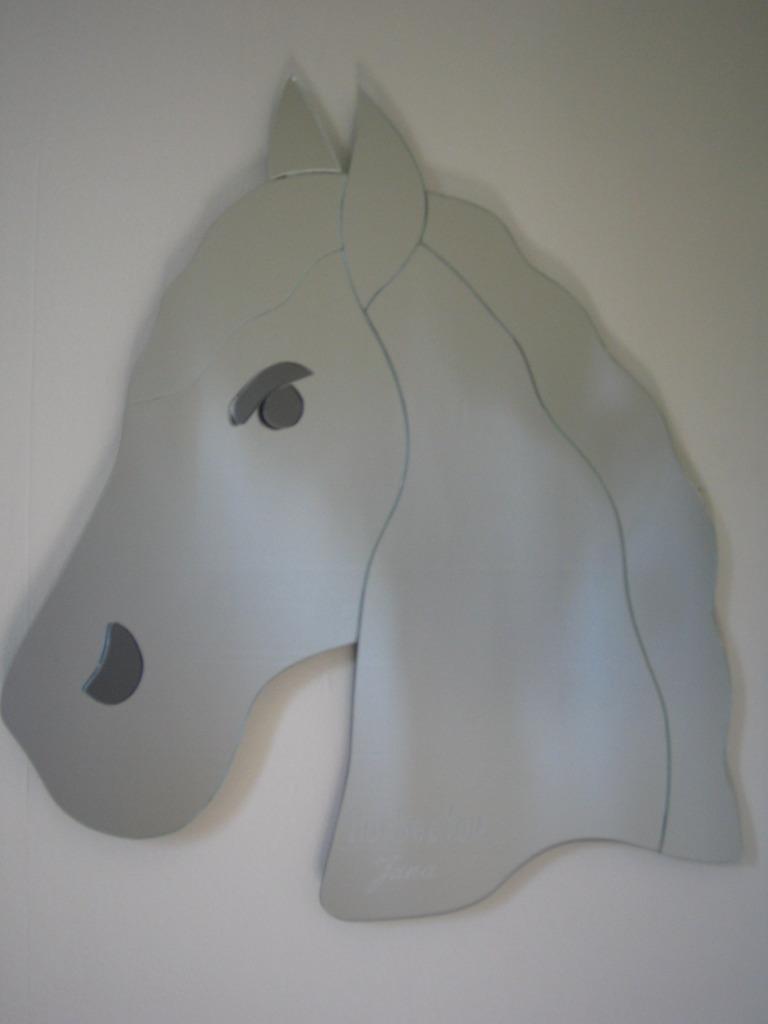 spiegel paardenhoofd, Nieuw, Ophalen of Verzenden, Minder dan 100 cm, Overige vormen