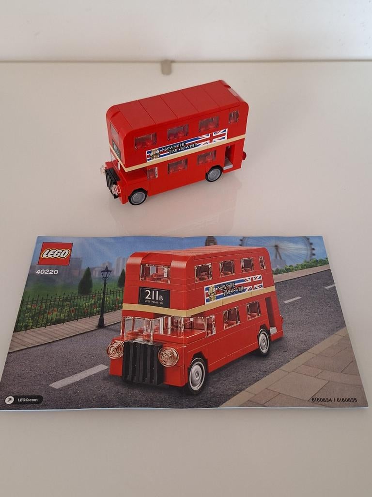 Lego 40220 London dubbeldek bus mini, Ophalen of Verzenden, Zo goed als nieuw, Complete set, Lego