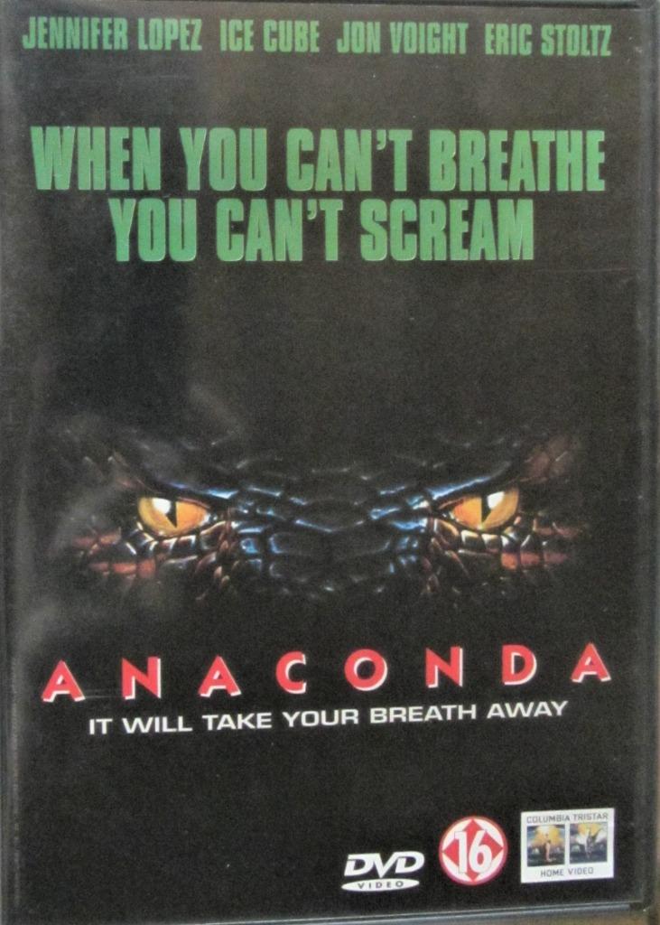 DVD ACTIE/HORROR- ANACONDA, WHEN YOU CAN'T BREATHE YOU CAN'T, Alle leeftijden, Ophalen of Verzenden, Zo goed als nieuw, Actiethriller