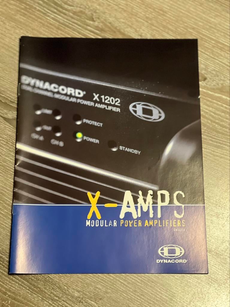 Dynacord X-AMPS brochure / dealerfoldertje, Ophalen of Verzenden