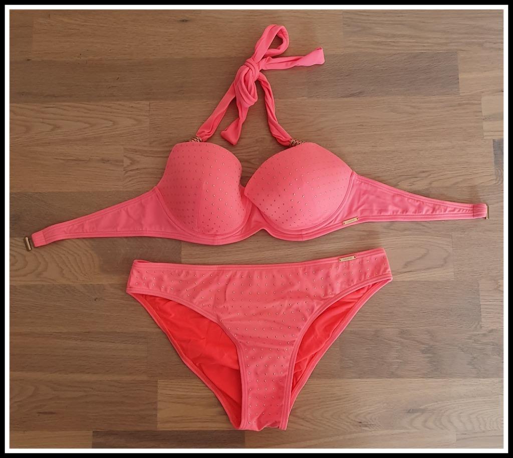 Koraalroze bikini 'Sapph', Ophalen of Verzenden, Zo goed als nieuw, Bikini, Sapph