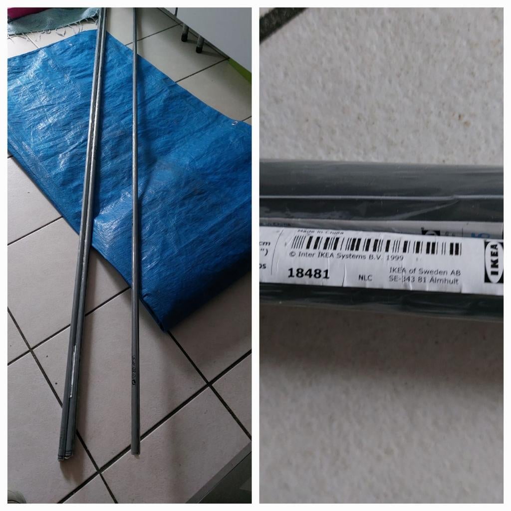 Tuyau pour rideaux des che Ikea la pièce 2€, Enlèvement, Comme neuf