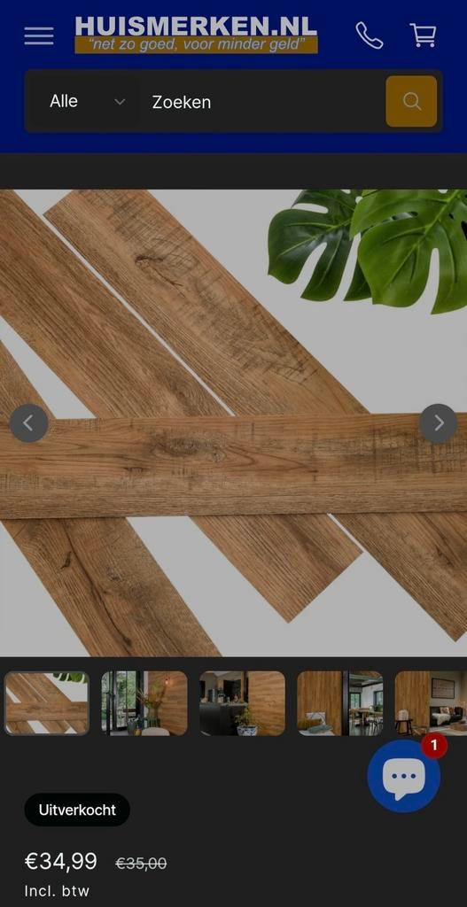 Wandpanelen Wallart Planken Hout-Look roestbruin Eikenhout, Enlèvement, Neuf