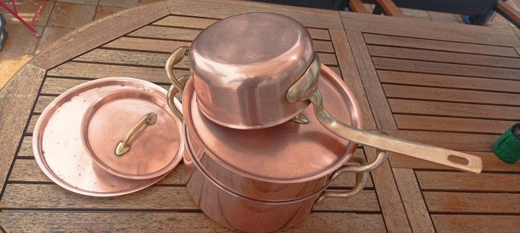 Casseroles en cuivre, Enlèvement, Utilisé