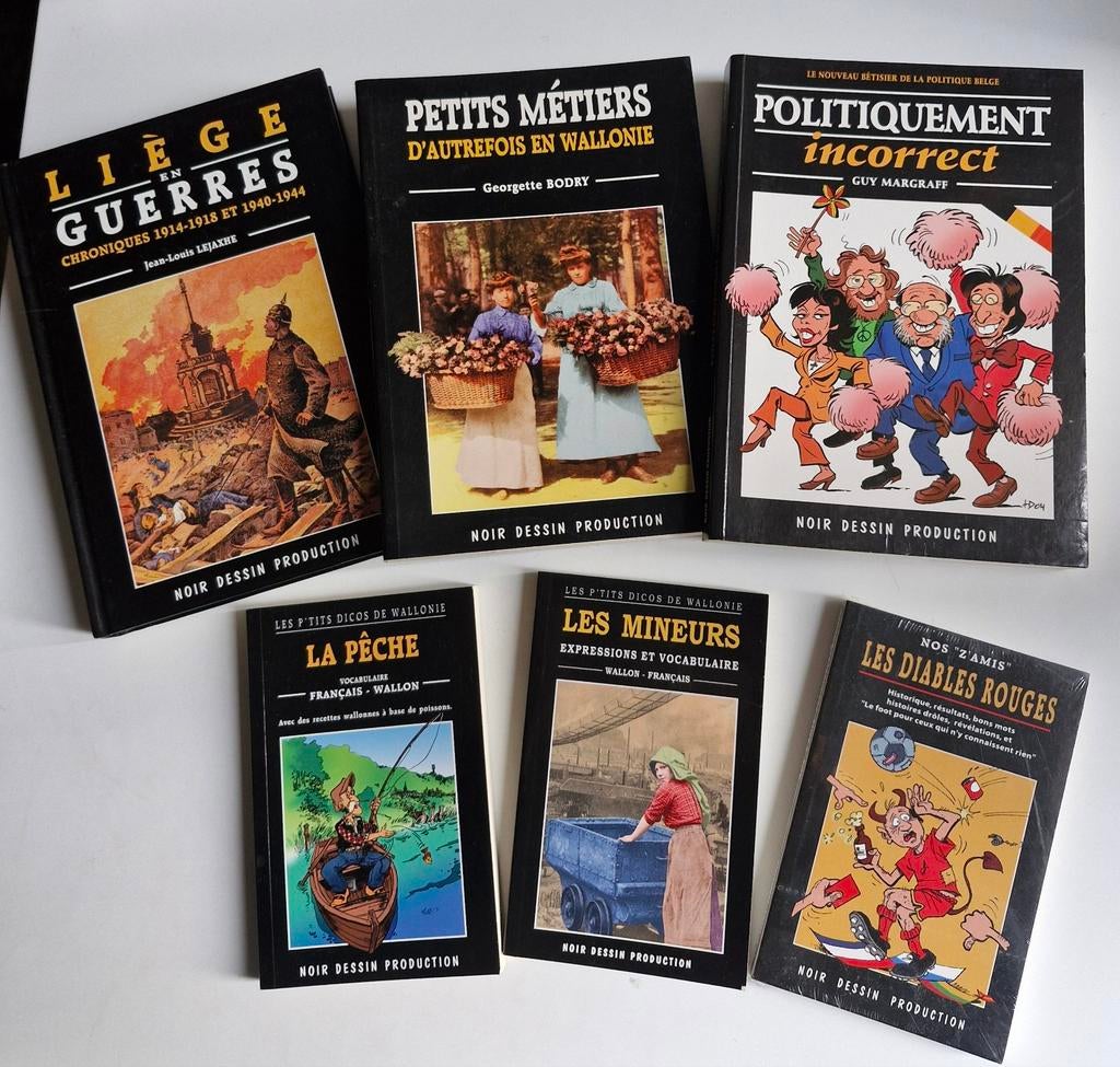 Zwarte tekenproductieset van 6 boeken, Ophalen, Verhalen