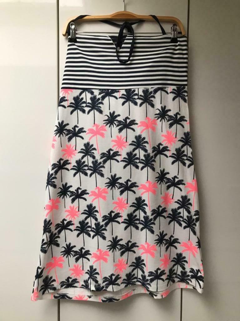 Robe bustier "Palmiers" aux bretelles réglables - T.U. ---, Enlèvement ou Envoi, Sans marque, Au-dessus du genou, Comme neuf