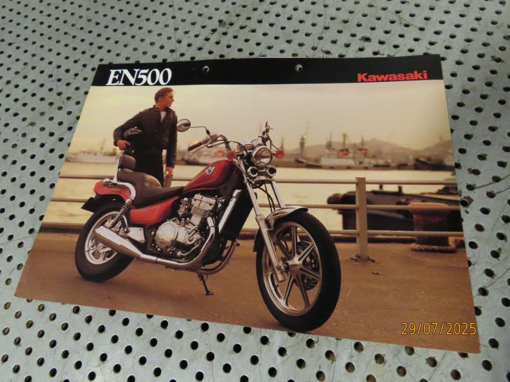 Folder EN500 EN 500 Kawasaki custombike, Ophalen of Verzenden, Gelezen, Algemeen
